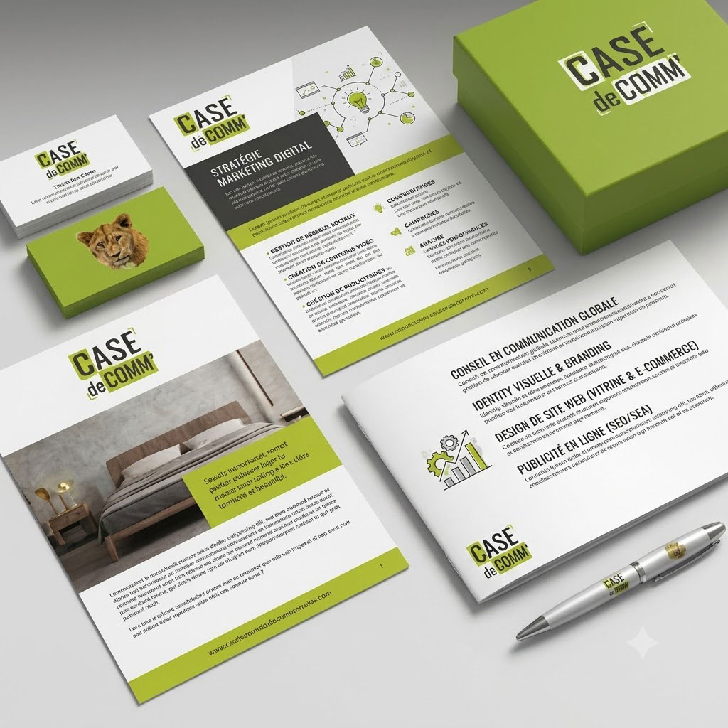 Supports de communication Case de Comm'